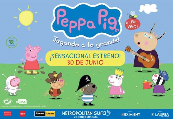 PEPPA PIG EN EL METROPOLITAN SURA  A PARTIR DEL 30 DE JUNIO