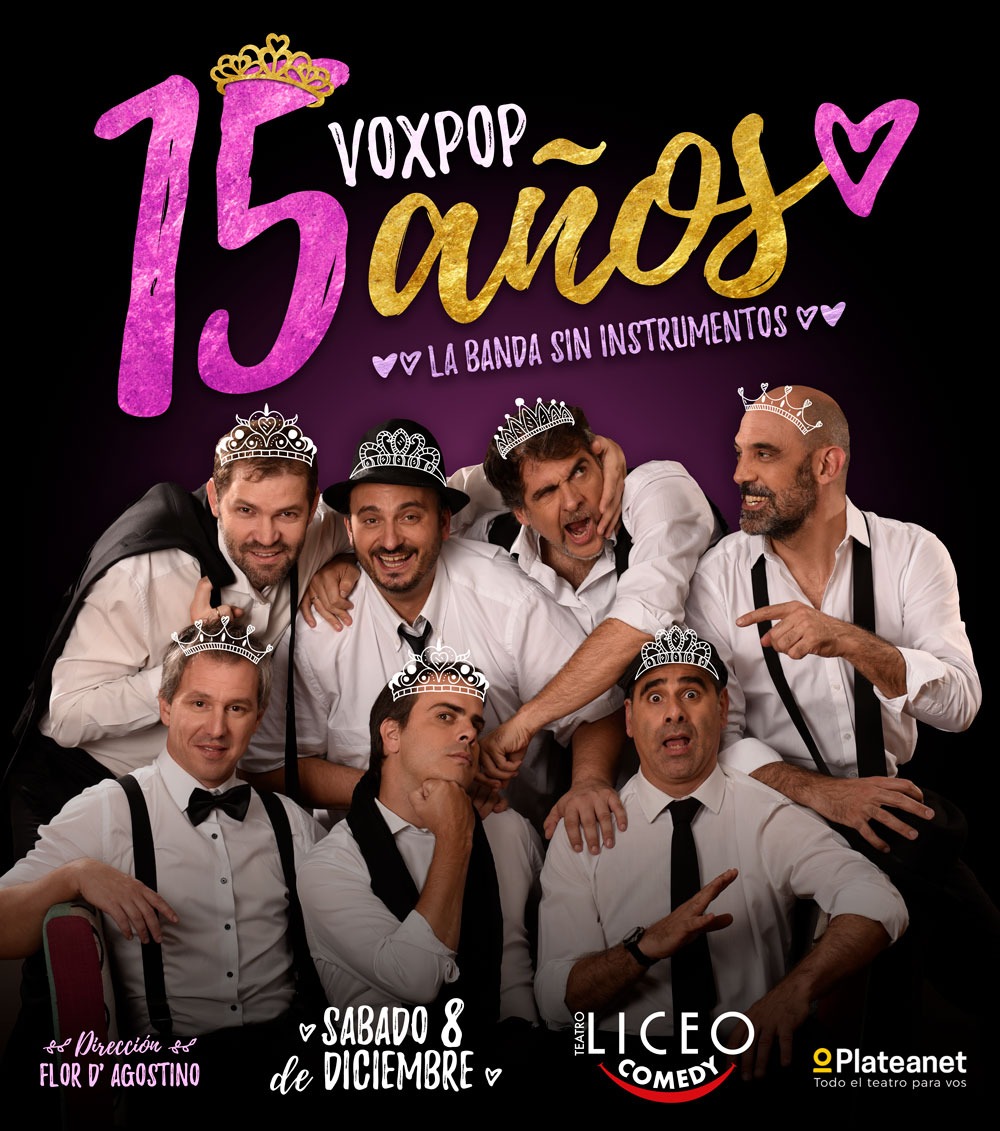 Voxpop en el Liceo Comedy // Sábados 8 y 14 de Diciembre